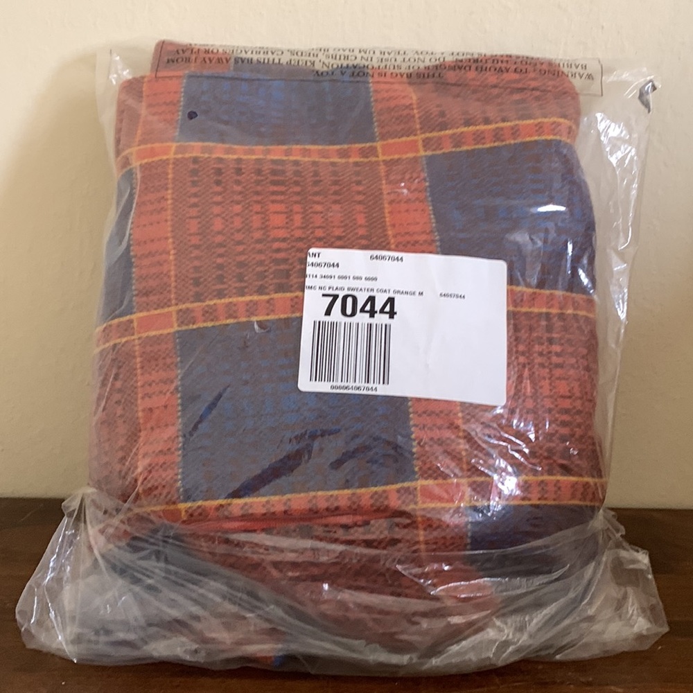 Anthropologie Field Flower Plaid Sweater Coat - Picture 6 of 6